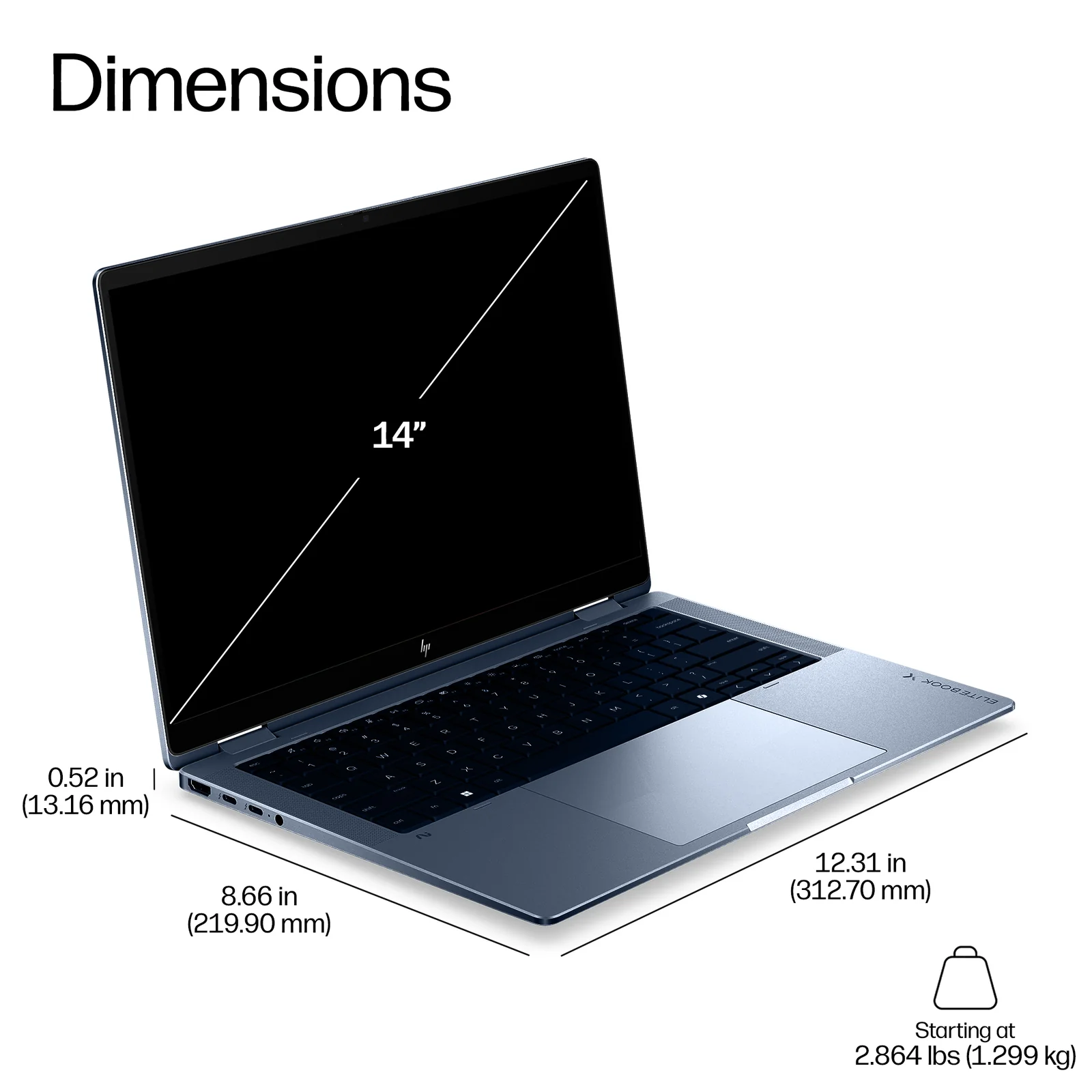HP E6ET3AT laptop 14", 32GB RAM, 512GB SSD