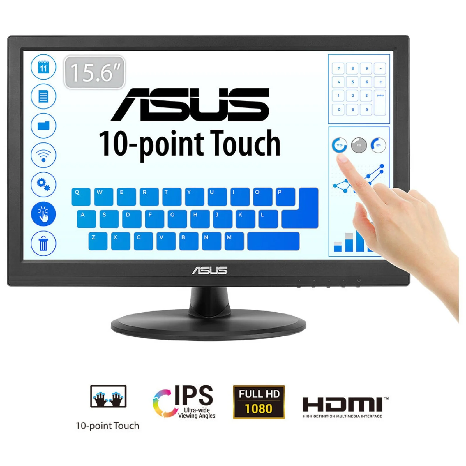 ASUS Touch VT169HE 15.6" Full HD IPS Monitor