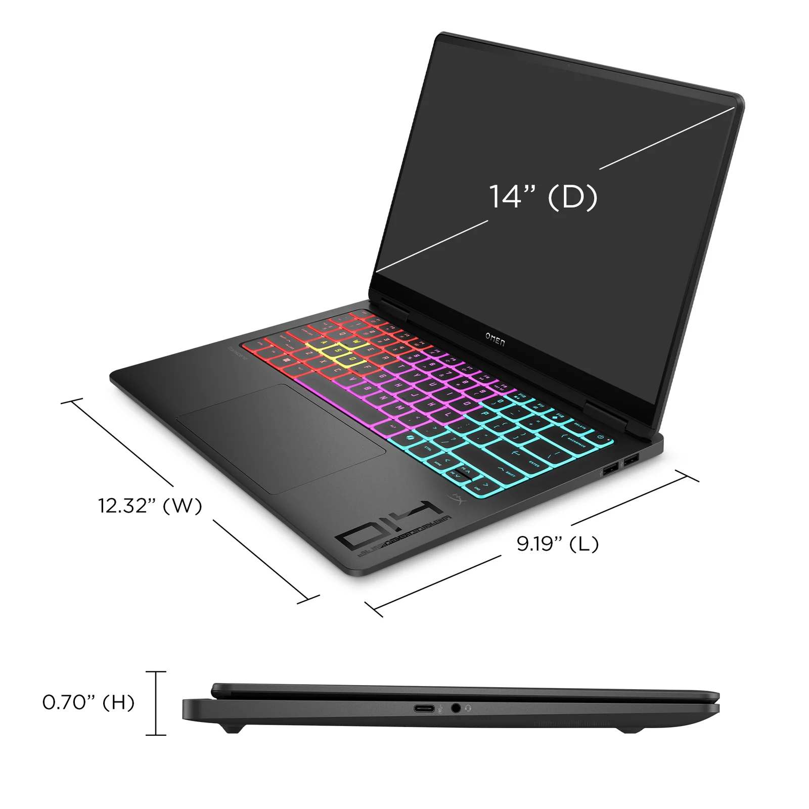 HP OMEN Transcend 14-fb1521na 14", Intel Core Ultra 7 255H, 16GB RAM, 1TB SSD