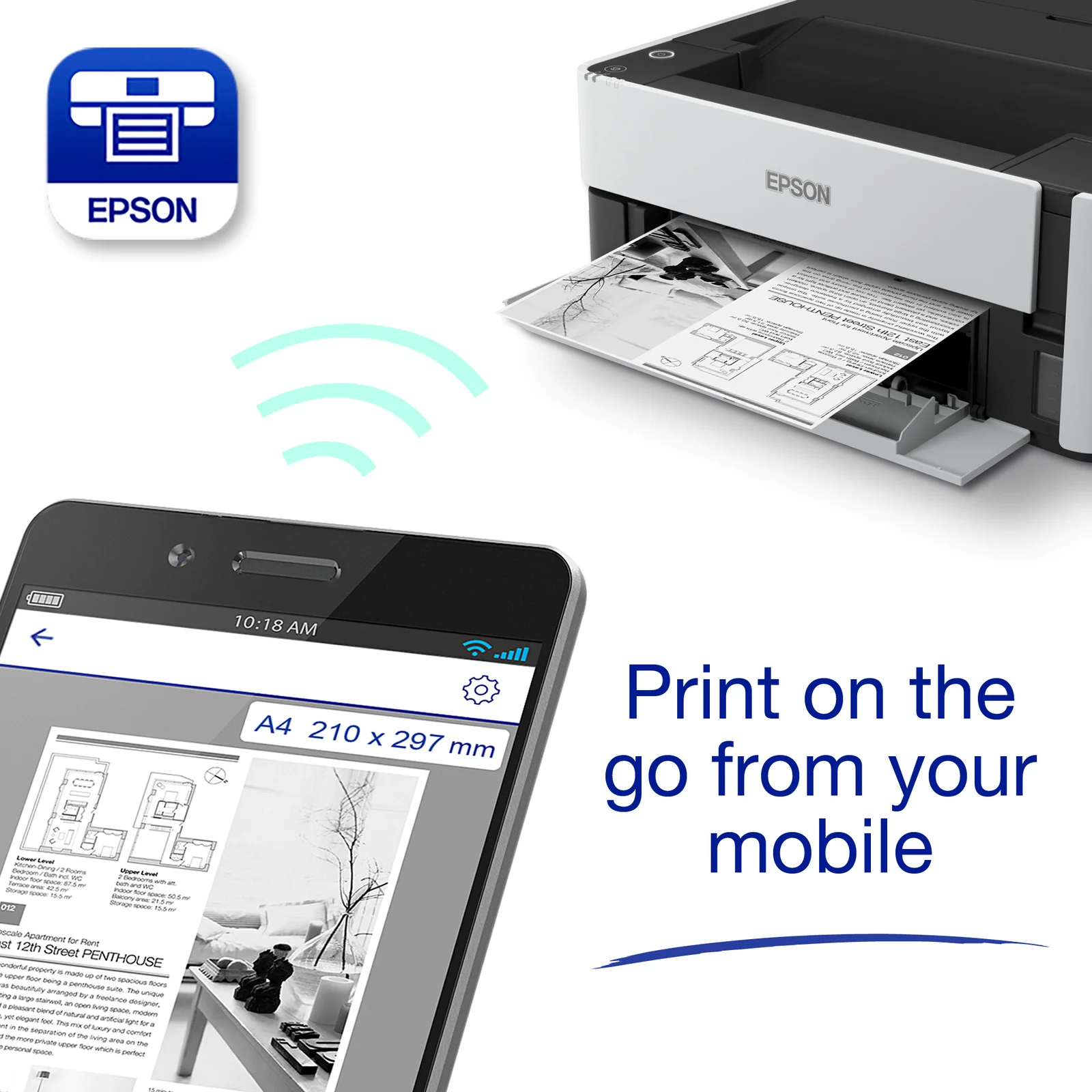 Epson EcoTank ET-M1180 inkjet Printer
