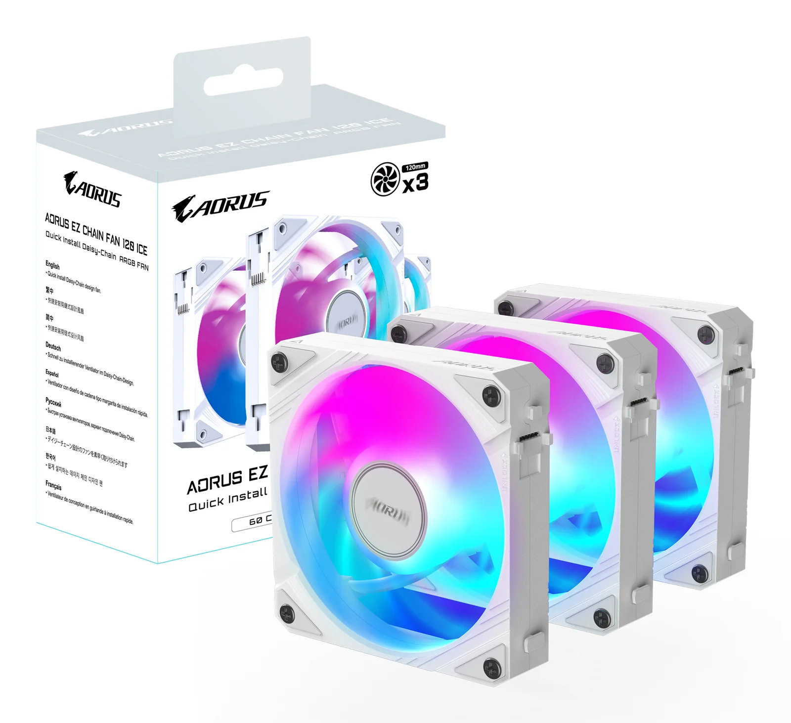 GIGABYTE AORUS EZ CHAIN FAN 120 ICE