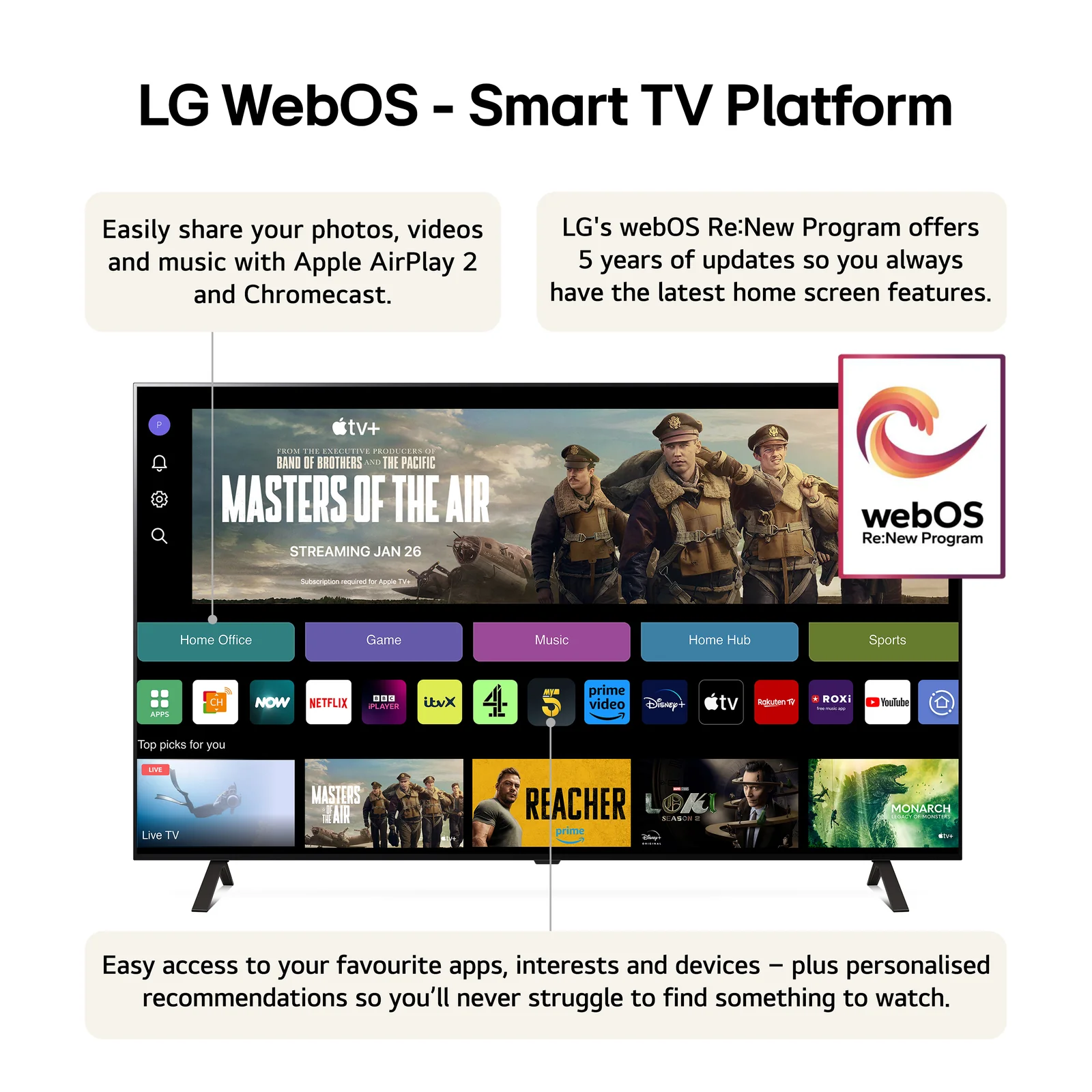 LG OLED77B42LA.AEK 77" 4K Smart TV